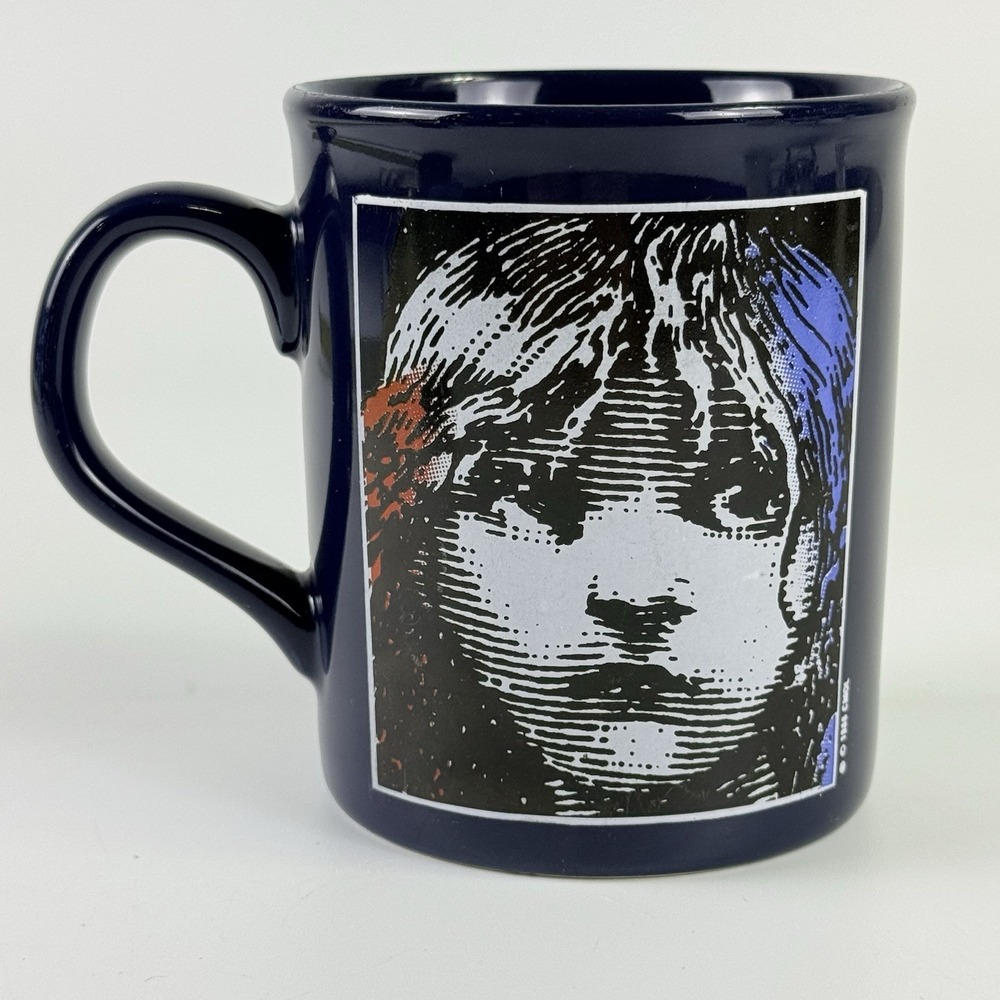Les Miserables Dark Navy Coffee Mug~Made in England‎